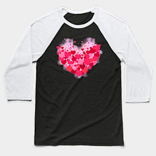 Big Pink Heart For Valentine Baseball T-Shirt